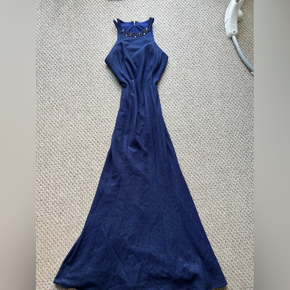 Blue Shimmer Dress - Picture 3 of 5